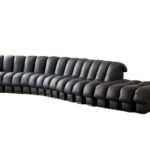 设计师款 蛇形沙发 意式极简异形弧形客厅大户型仿真皮组合沙发