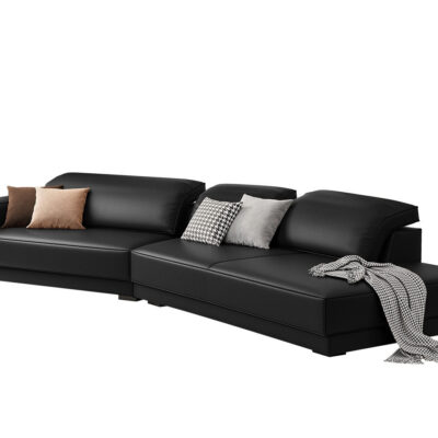 设计师款 budapest soft布达佩斯 极简风格简约时尚皮艺舒适沙发 小户型客厅异形高端沙发(头层牛皮)