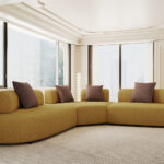 设计师款 弧形沙发 简约大气家用客厅泰迪绒舒适软包沙发极简创意可移动靠背异形沙发