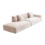 设计师款 豆腐块沙发 极简风时尚磨砂布简约客厅组合沙发