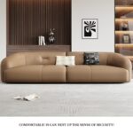 极简风轻压摔细纹意式1.2mm全头层黄牛皮家用沙发