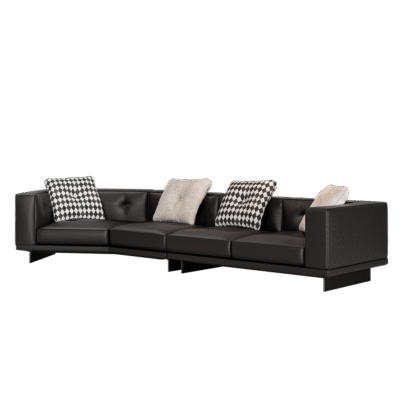 设计师款 迪兰沙发 极简风时尚家用头层牛皮荔枝纹异形沙发