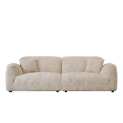 设计师款 格莱德沙发 客厅小户型公寓雪尼尔绒直排沙发