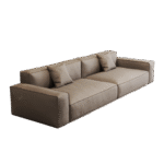 豆腐块沙发 意式极简客厅头层牛皮直排沙发