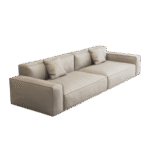 豆腐块沙发 意式极简客厅头层牛皮直排沙发