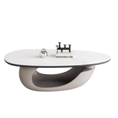 创意简约异形茶几极简客厅微晶石台面置物茶几