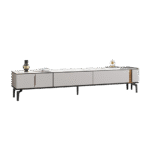 意式极简客厅百达翡丽岩板地柜家用简约收纳电视柜