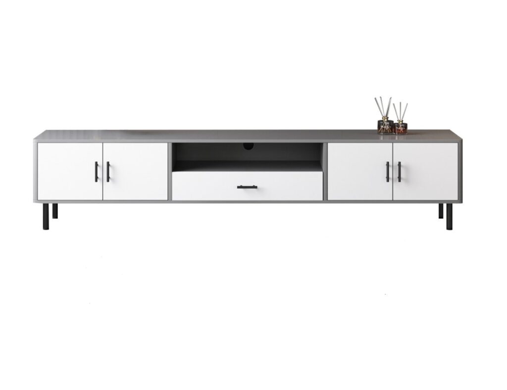 极简客厅收纳地柜意式简约烤漆工艺电视柜