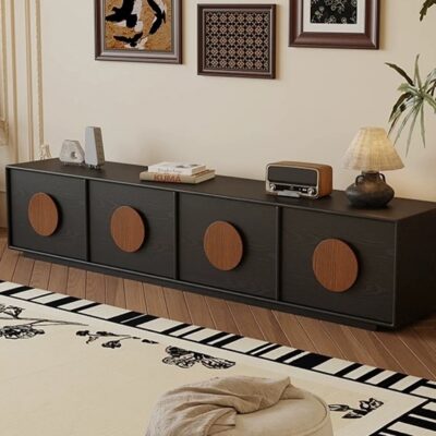 中古风系列 客厅公寓简约落日电视柜家用收纳储物地柜