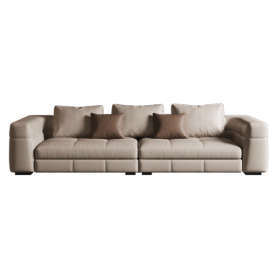 blazer布雷泽沙发 极简风羽绒头层牛皮组合沙发