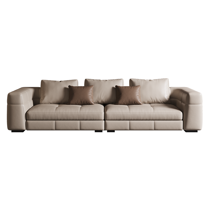 blazer布雷泽沙发 极简风羽绒头层牛皮组合沙发