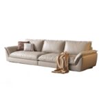 帆船沙发 简约客厅极简风家用羽绒头层牛皮沙发