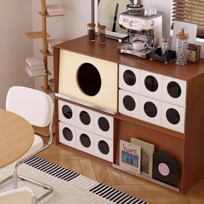 中古风系列 大小户型客厅公寓简约收纳置物拼接装饰柜