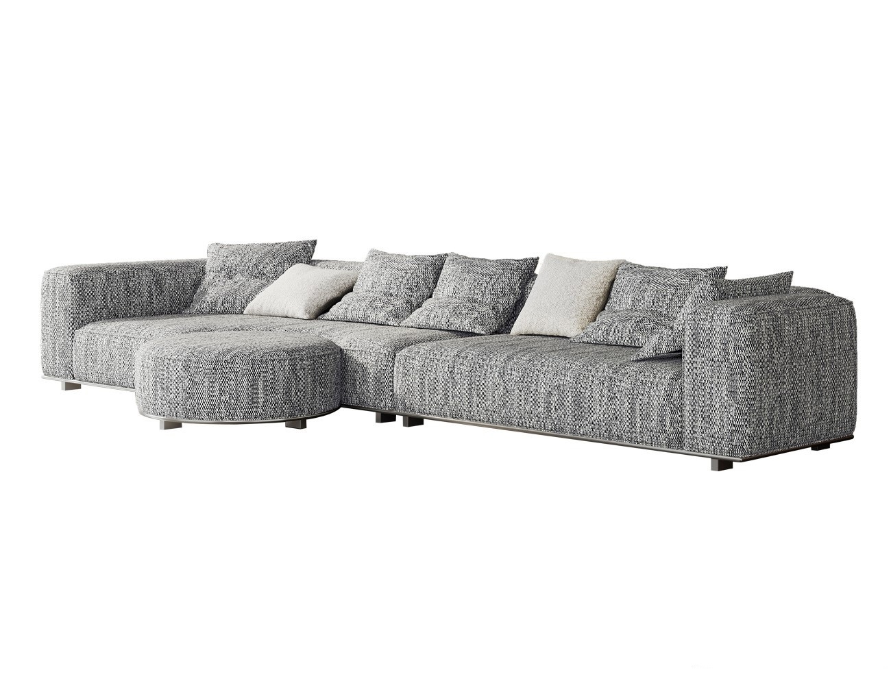 设计师款 伊夫沙发 大平层别墅客厅棉麻布艺软包沙发可移动圆踏异形组合沙发 设计师款 伊夫沙发 大平层别墅客厅棉麻布艺软包沙发可移动圆踏异形组合沙发