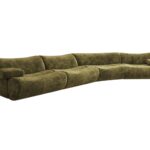 设计师款 竹节沙发 时尚大气别墅大平层客厅异形沙发雪尼尔绒布组合沙发