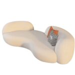 意式客厅小户型奶油风羊羔绒布艺沙发创意弧形沙发