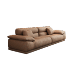 意式极简风组合沙发 客厅家用公寓头层牛皮直排沙发