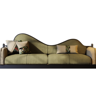中古风系列大峡谷沙发 客厅简约家用灯芯绒面料软包沙发