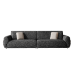 意式极简风组合沙发 客厅高档棉麻布艺软包沙发