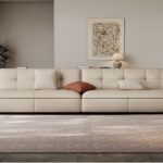 意式极简风家用软包沙发 客厅简约荔枝纹1.4mm全头层黄牛皮沙发