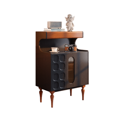 中古风系列矮柜 简约客厅白蜡木四叶草矮边柜