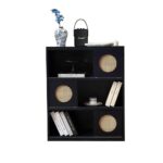 中古风系列 模块边柜复古简约小户型客厅展示柜书柜储物边柜