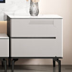 简约大气亮光岩板柜极简客厅收纳边柜