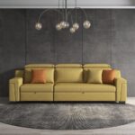 公寓时尚透气棉麻布多人沙发床极简风格直排组合沙发