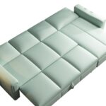 极简简约可折叠双人两用贵妃沙发床 客厅小户型超纤皮沙发床