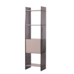 迪多那系列 意式极简风烤漆工艺收纳柜设计感钢化玻璃置物展示柜装饰柜