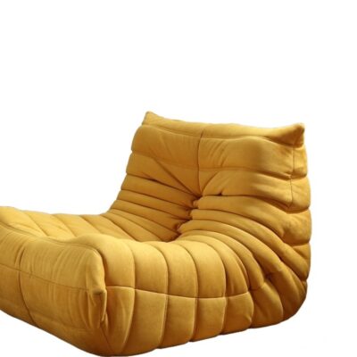 设计师款 togo毛毛虫 现代风格简约客厅磨砂布懒人休闲椅