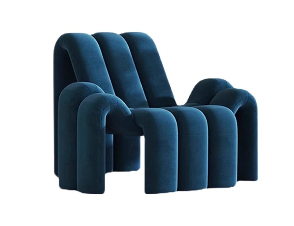 设计师款 蜘蛛椅 网红绒布懒人椅公寓客厅个性靠背休闲椅