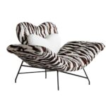 设计师款 丘比特椅 意式极简风客厅卧室阳台休闲椅貂绒软包单人椅