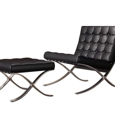 设计师款 巴塞罗那椅 极简经典西皮高级感休闲阳台客厅躺椅