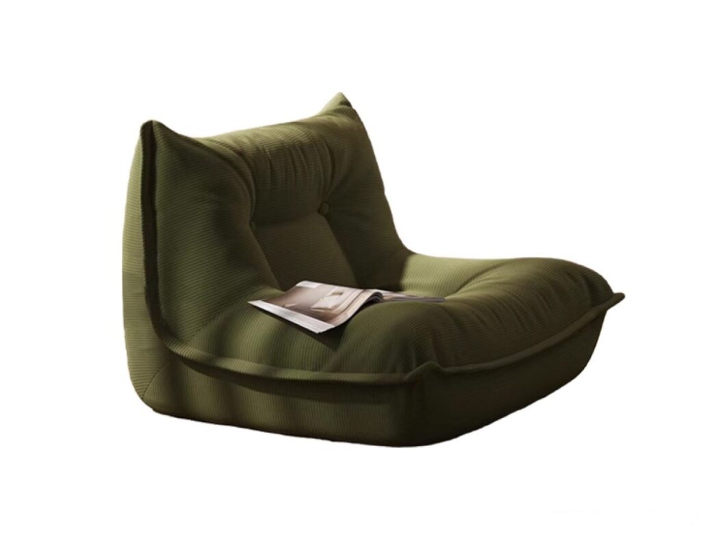 极简风家用阳台抗压防皱灯芯绒面料休闲椅小沙发