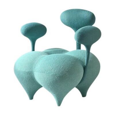 简约时尚个性创意扶手棉麻异形气球屁股椅