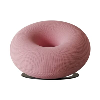 设计师款 高位甜甜圈 创意时尚客厅单人椅极简风圆形艺术椅