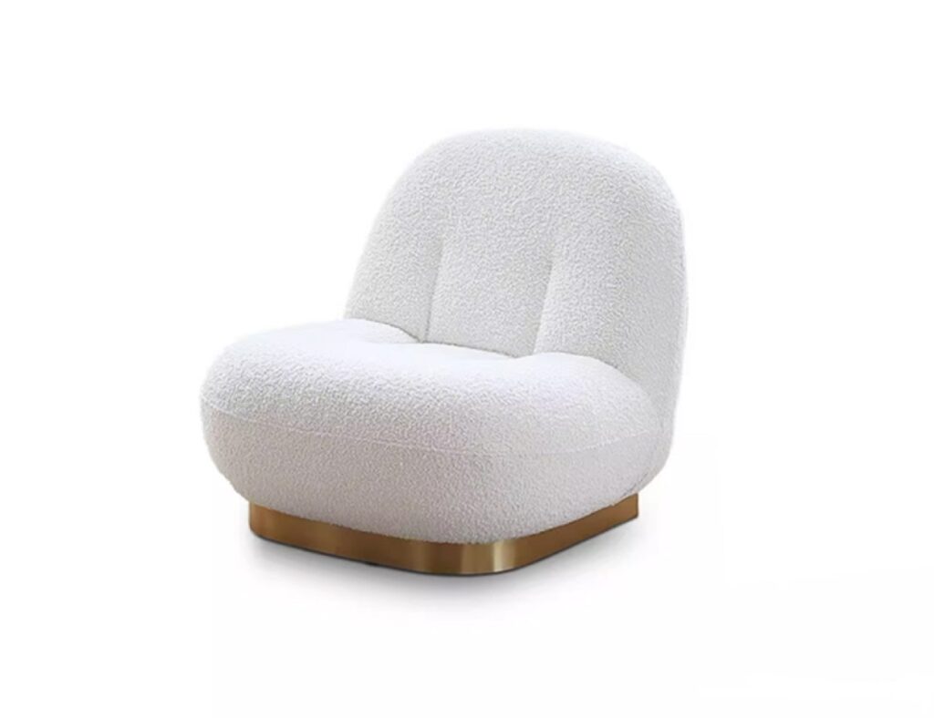 设计师款 雪梨椅 创意轻奢泰迪绒懒人客厅沙发椅单人沙发