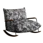 设计师款 摇摇椅 意式极简懒人单人沙发客厅躺椅阳台休闲椅