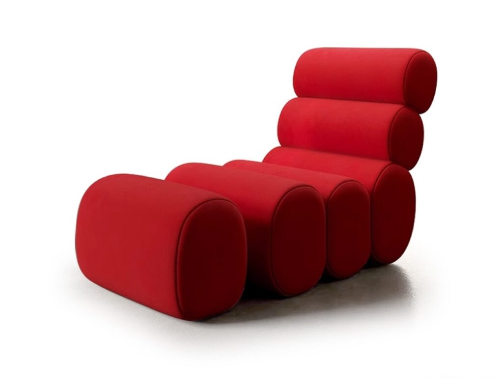 设计师款 毛毛虫椅 极简创意懒人椅单人椅家用客厅阳台休闲椅