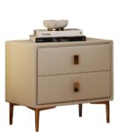 家用时尚扪皮收纳柜意式轻奢床头柜(mz1 1)