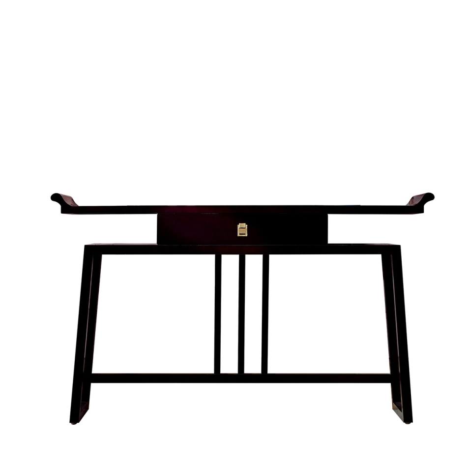 新中式系列 禅意靠墙入户客厅条案端景玄关