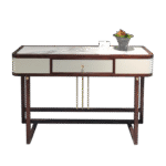 檀珺系列 新中式客厅玄关主材黑檀乌金木家用岩板面玄关桌