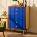 包豪斯系列 艾克森斗柜设计感多色彩撞色中古风收纳柜五斗柜