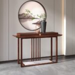 黑檀木系列 新中式简约入户家用实木玄关柜