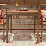 文颂系列 宋式美学家用主材黑胡桃八仙开光桌