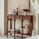 简约家用入户玄关桌中古风客厅置物玄关柜