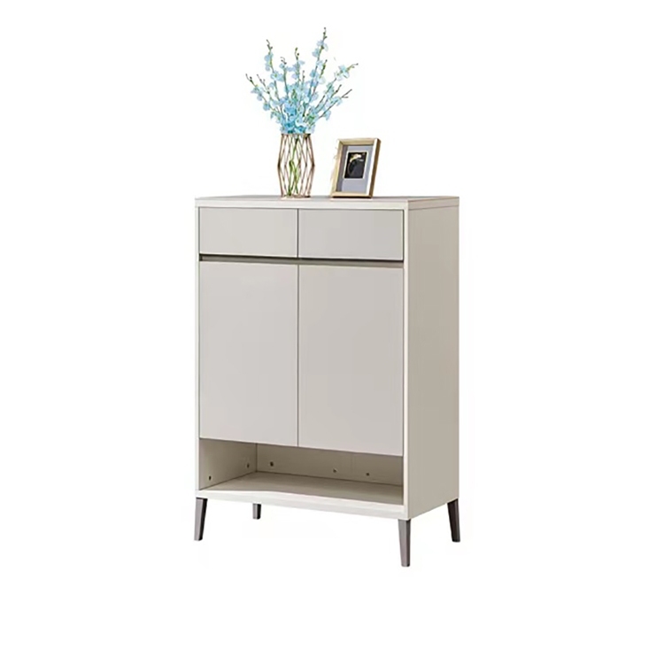 简约北欧系列 家用6mm岩板面双门储物鞋柜