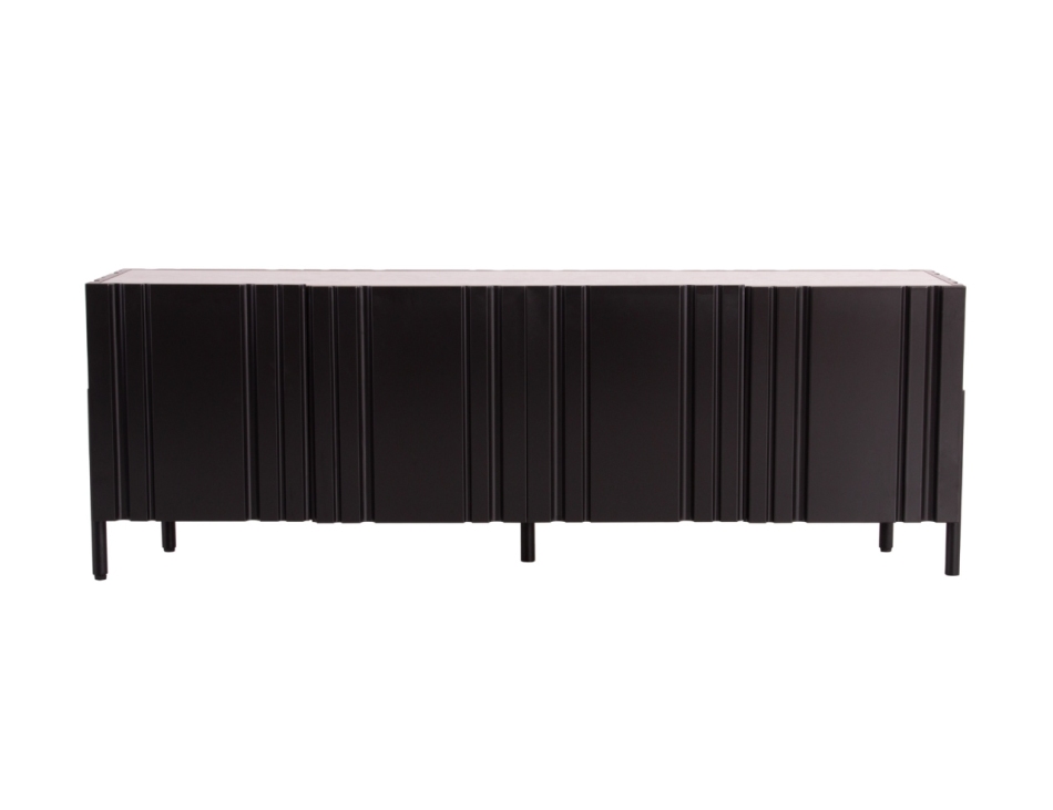 迪多那系列 意式极简客厅6mm厚巴西水晶灰收纳餐边柜