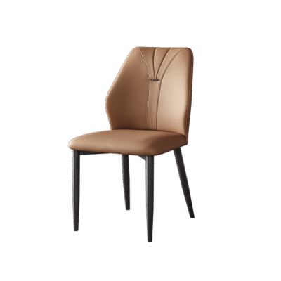 极简风餐厅猫抓皮软包餐椅无扶手餐椅